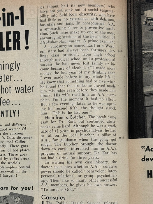 Time Magazine from July 1955 - Saved from Skid Row