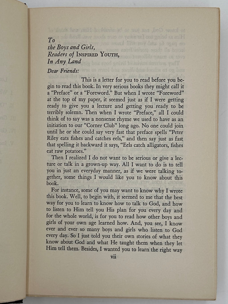 Inspired Youth by Olive M. Jones - First Edition from 1938 - RDJ