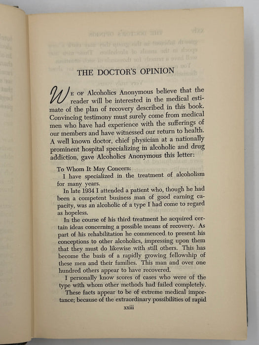 Alcoholics Anonymous Second Edition First Printing from 1955 - RDJ