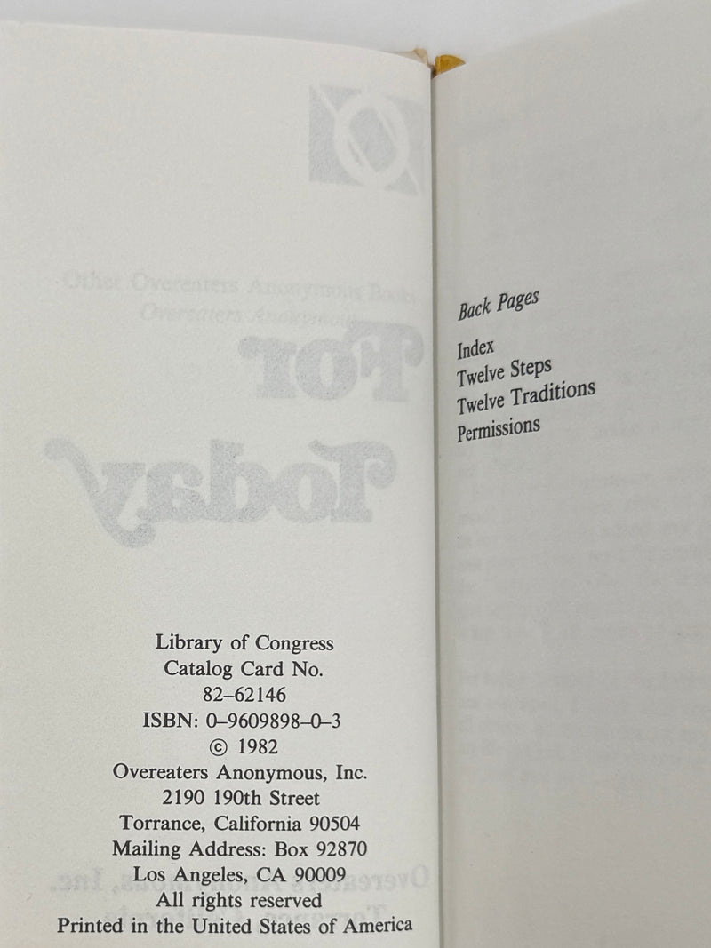 Overeaters Anonymous Book Set