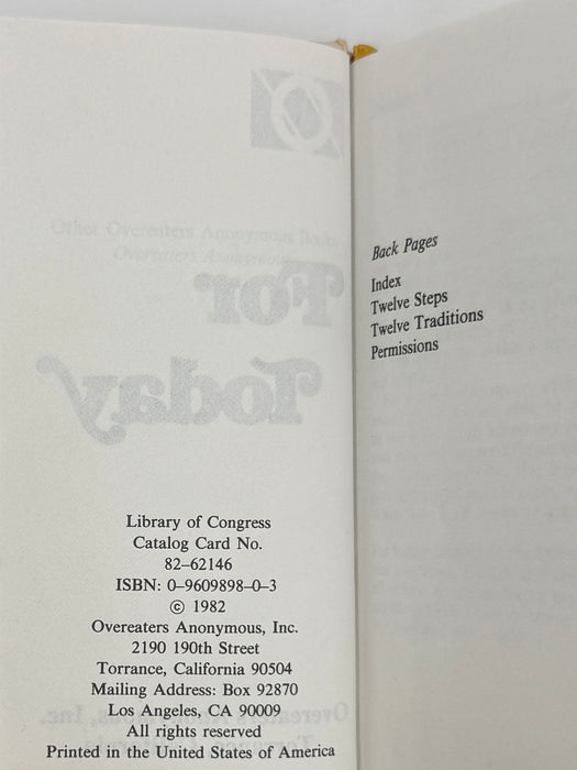 Overeaters Anonymous Book Set