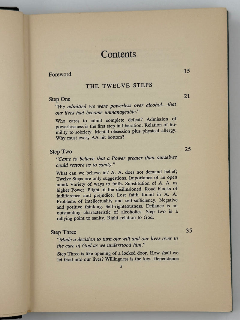 Twelve Steps and Twelve Traditions — First Edition, First Printing (1953) Alcoholics Anonymous Publishing, Inc. — Original Dust Jacket