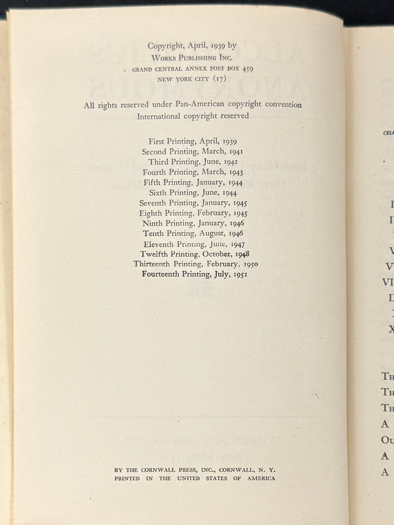 Alcoholics Anonymous First Edition, Fourteenth Printing (July 1951) With Original Dust Jacket