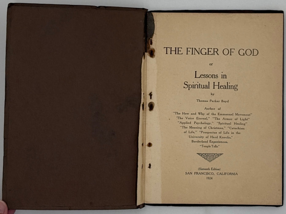 Three Early Works by Thomas Parker Boyd — The Emmanuel Movement & New Thought Tradition
