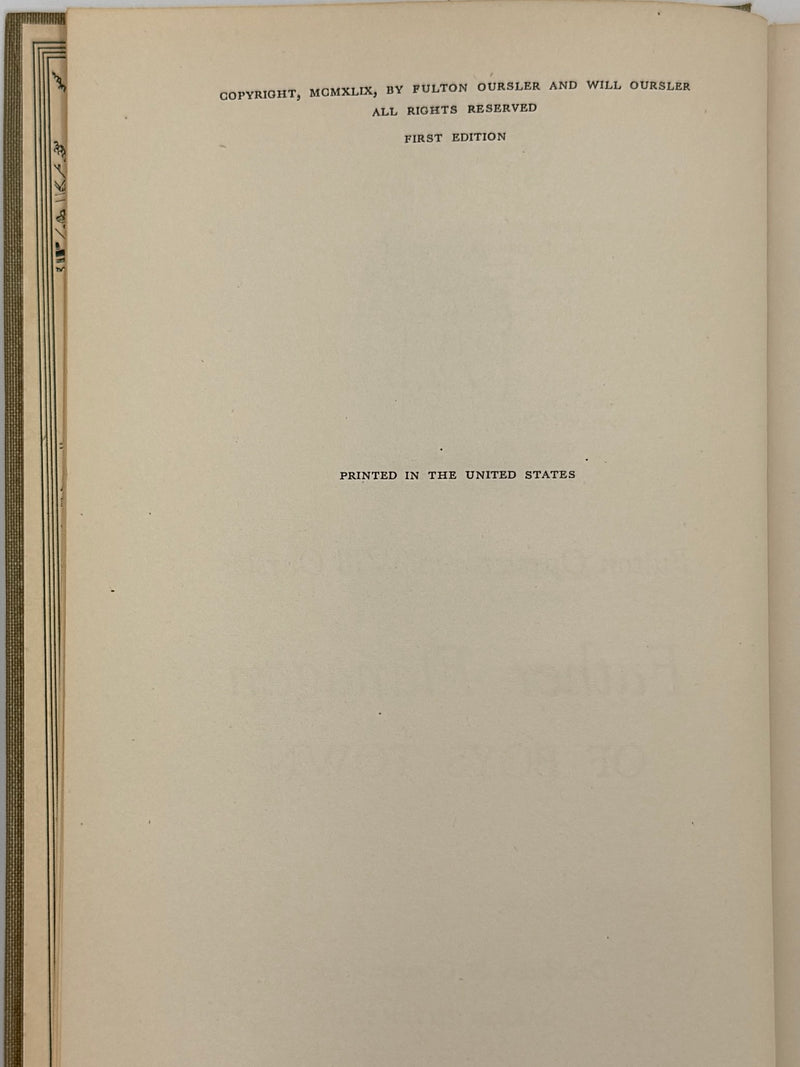Father Flanagan of Boys Town by Fulton Oursler and Will Oursler
