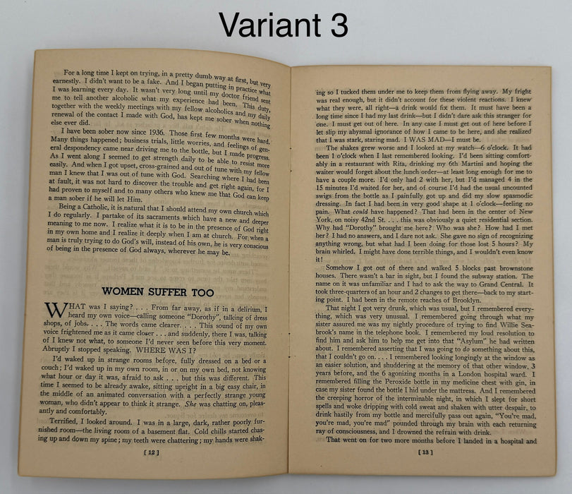 Alcoholics Anonymous 1943–1944 Early Pamphlet — Complete Set of Six Variants