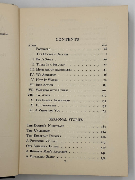 Alcoholics Anonymous — First Edition, Thirteenth Printing (February 1950) With Original Dust Jacket