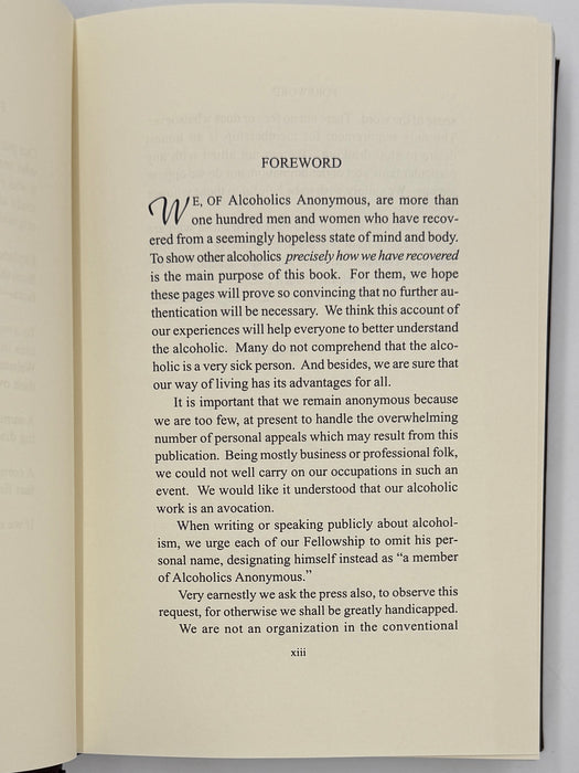 The IWS Study Edition Alcoholics Anonymous Big Book - 1994