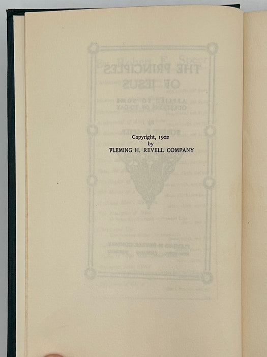 The Principles of Jesus (The Four Absolutes) by Robert E. Speer - 1902