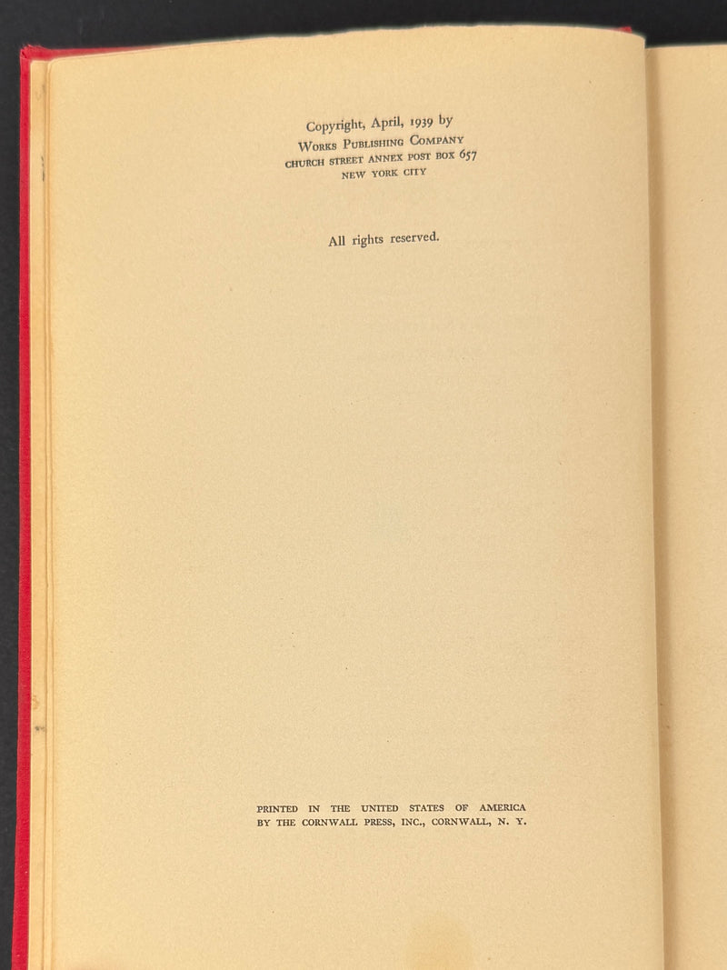 Alcoholics Anonymous — First Edition, First Printing | April 1939