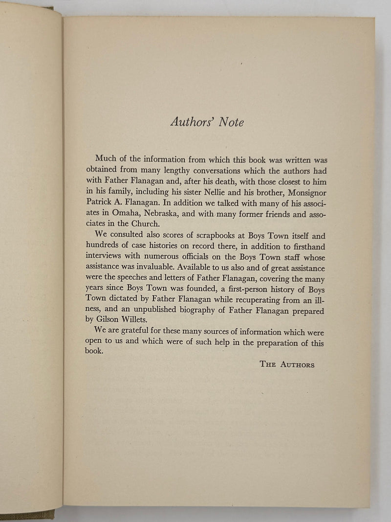 Father Flanagan of Boys Town by Fulton Oursler and Will Oursler