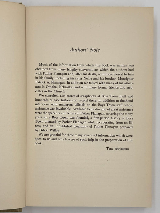 Father Flanagan of Boys Town by Fulton Oursler and Will Oursler