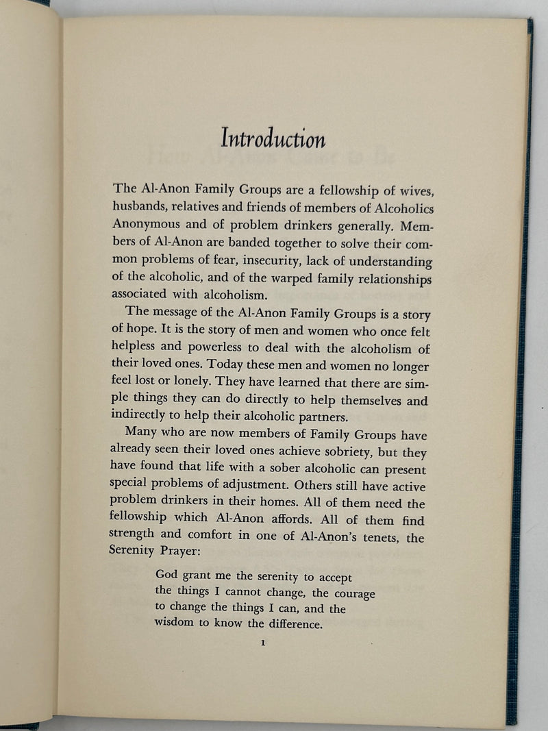 Living with an Alcoholic with the Help of Al-Anon - First Revised Printing from March 1960 - ODJ