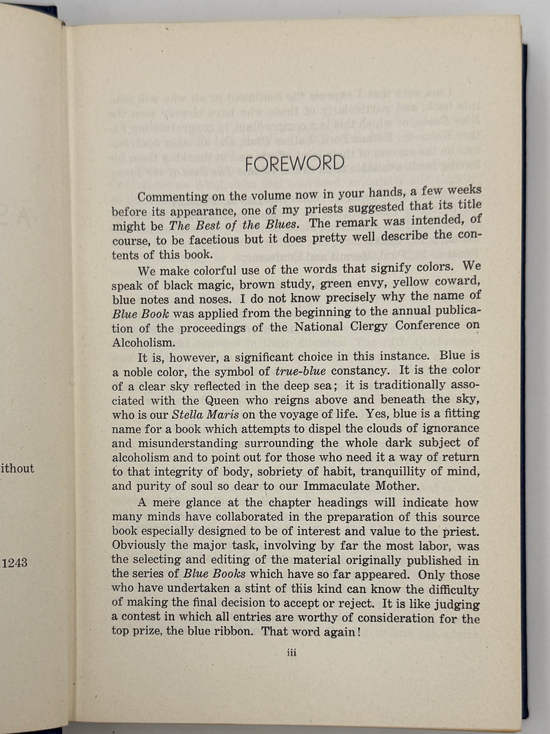 Alcoholism: A Source Book For The Priest — An Anthology - 1960