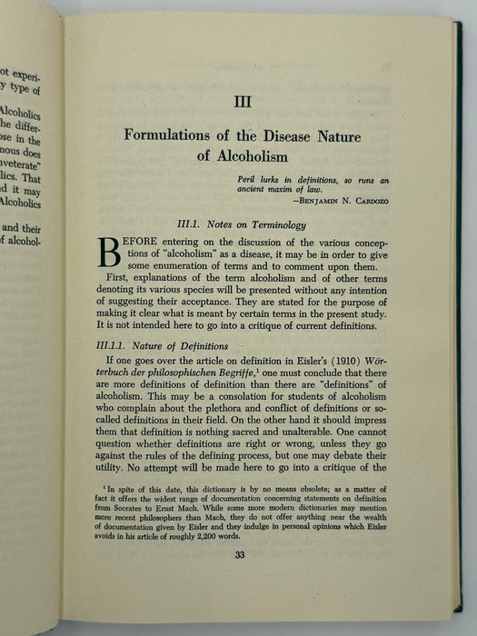 The Disease Concept of Alcoholism by E.M. Jellinek