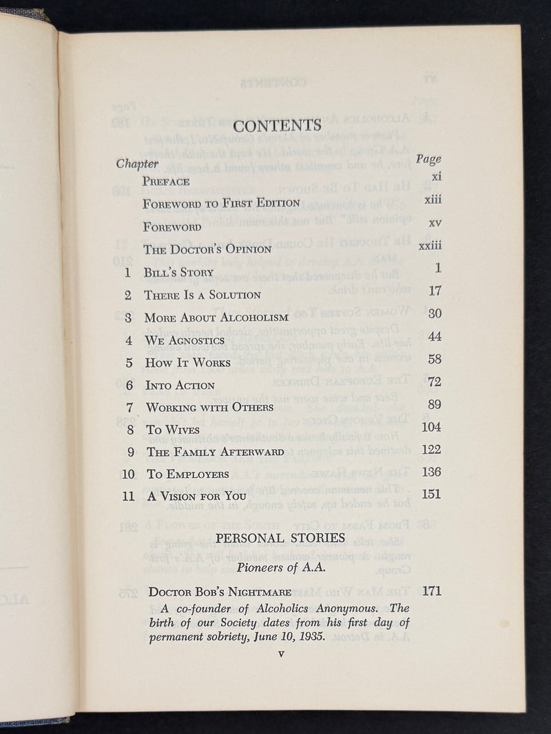 Alcoholics Anonymous — Second Edition, Second Printing (c. 1957)