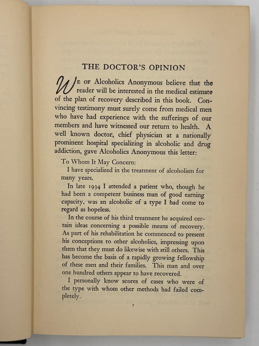 Alcoholics Anonymous First Edition 16th Printing from 1954 with ODJ