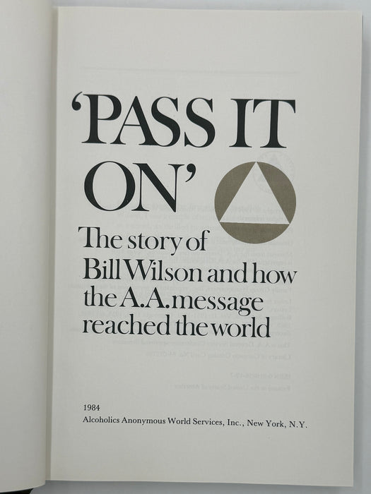 Pass It On - 1984 First Printing - ODJ