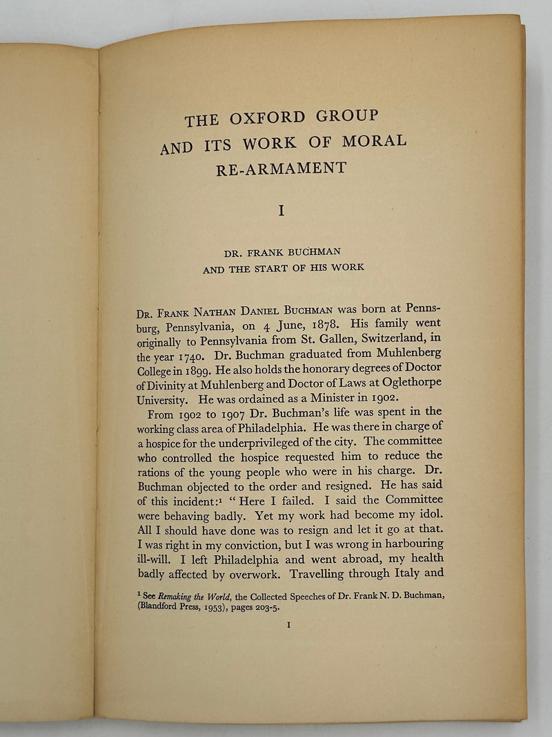 The Oxford Group and it’s Work of Moral Re-Armament - May 1954 West Coast Collection