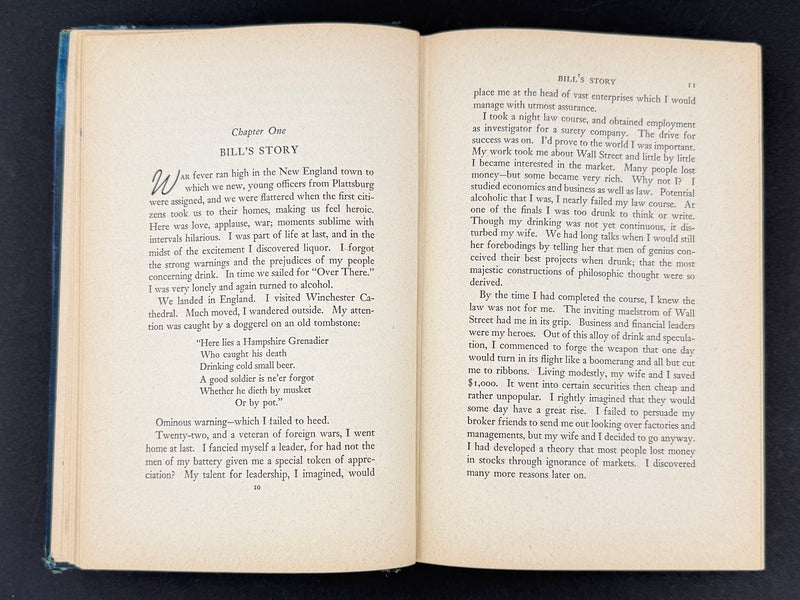 Alcoholics Anonymous — First Edition, Seventh Printing — January 1945