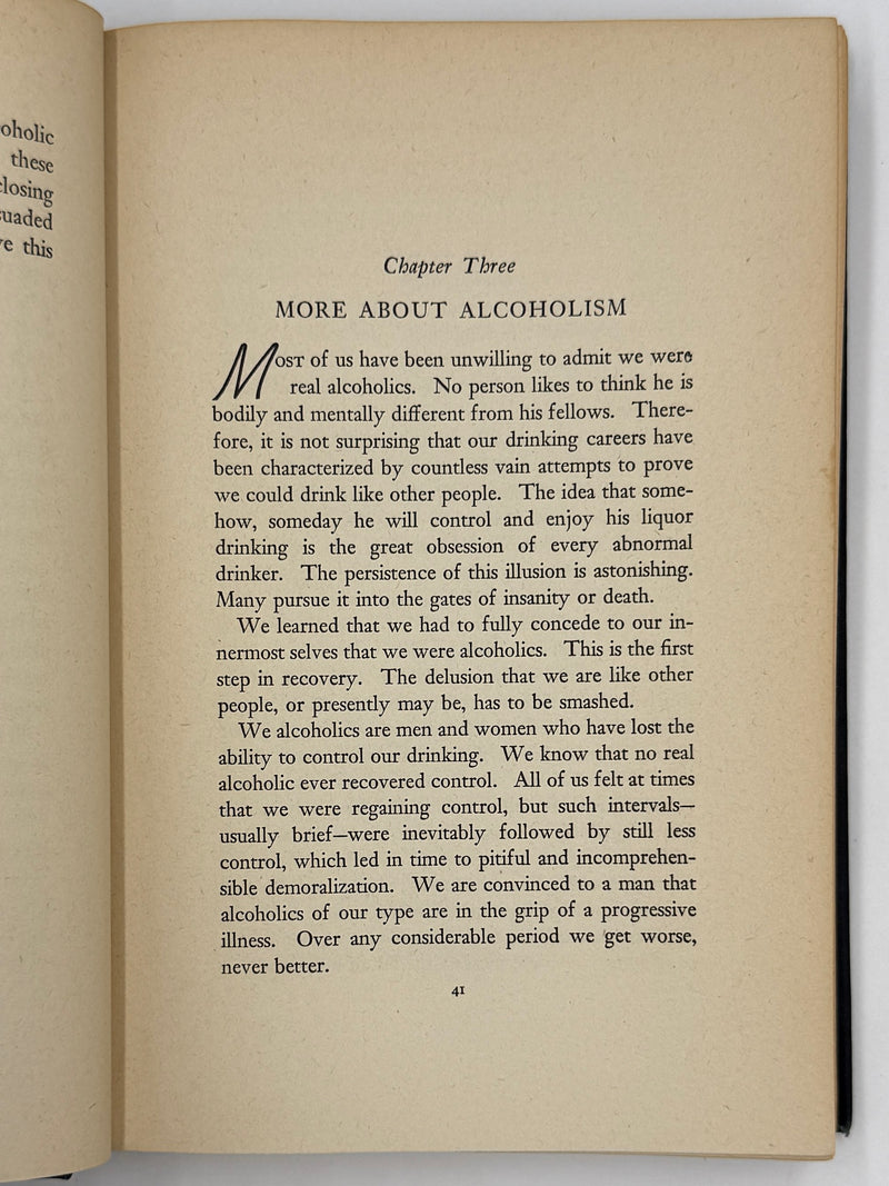 Alcoholics Anonymous First Edition — 7th Printing, January 1945 | Exceptional Condition