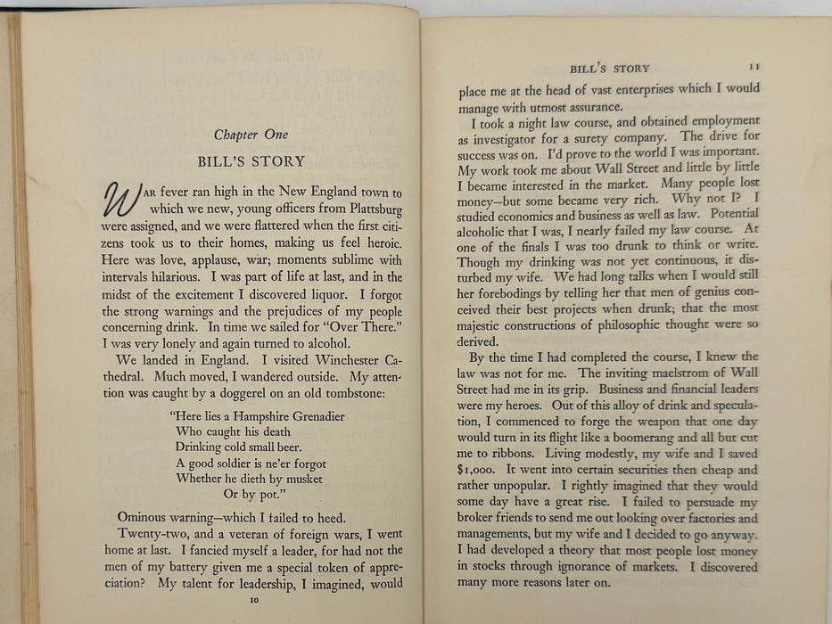 Alcoholics Anonymous First Edition 13th Printing from 1950 - ODJ