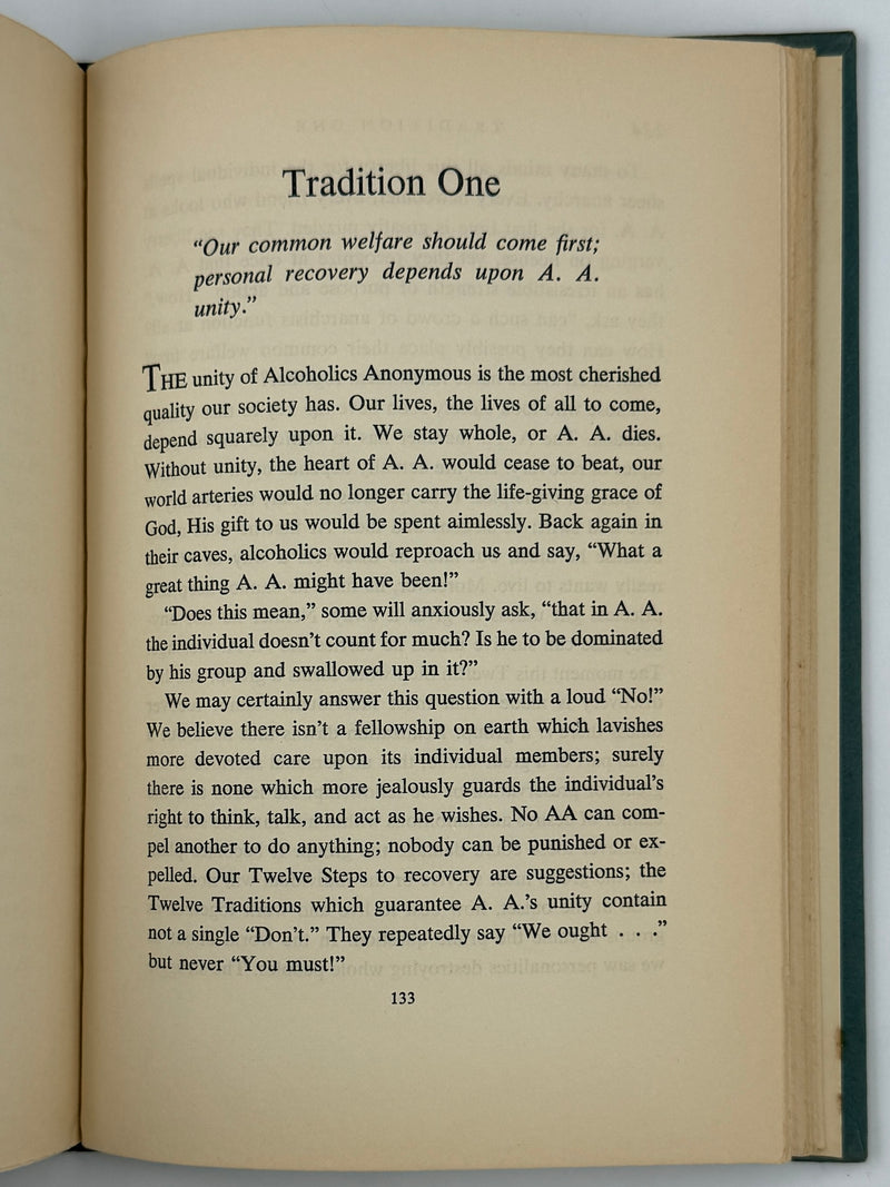 Twelve Steps and Twelve Traditions — First Edition, First Printing (1953) Alcoholics Anonymous Publishing, Inc. — Original Dust Jacket