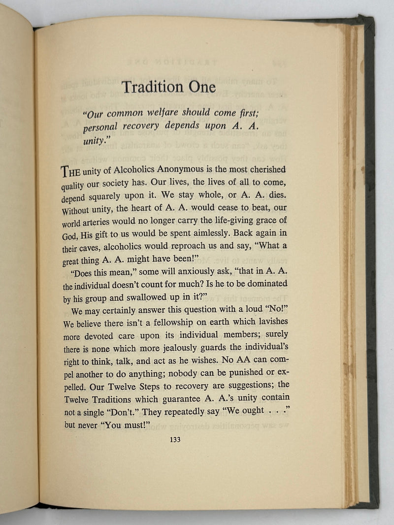 AA Twelve Steps & Twelve Traditions 1953 First Edition First Printing