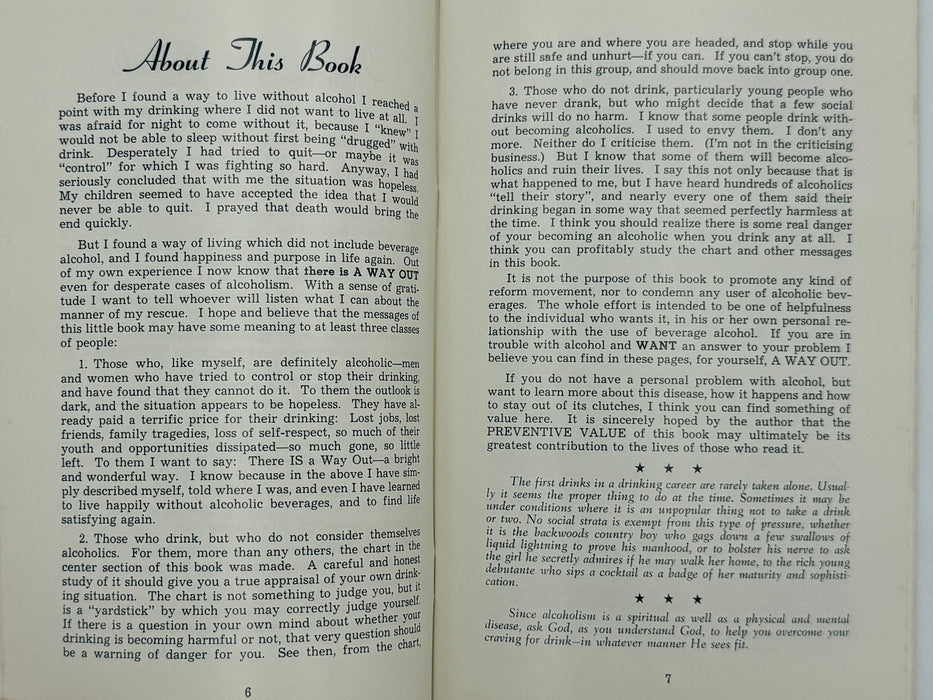 there is A Way Out By An Alcoholic - 1957 Recovery Collectibles