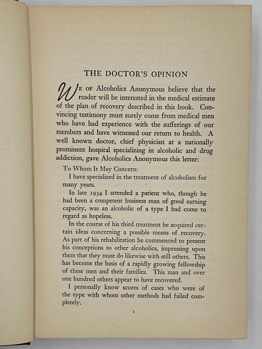 Alcoholics Anonymous First Edition 14th Printing from 1951 - ODJ