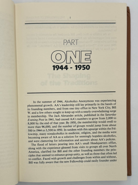 The Language of the Heart: Bill W.’s Grapevine Writings - First printing from 1988 - ODJ