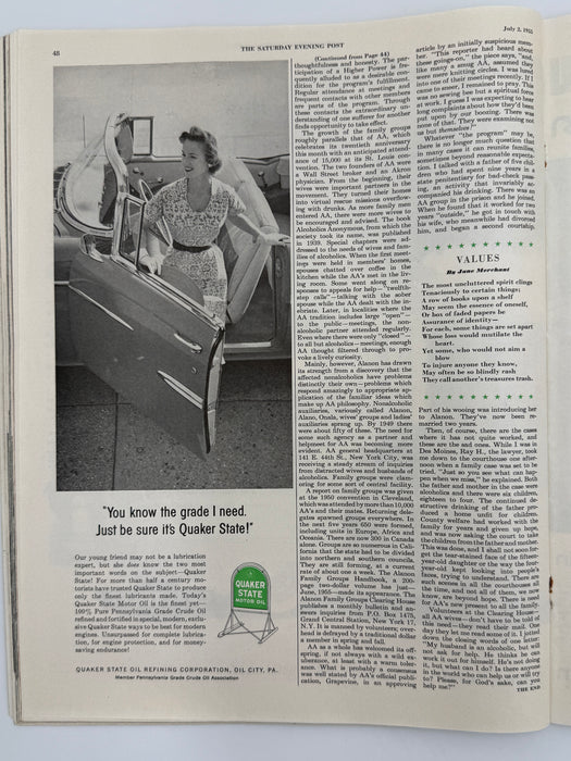 Saturday Evening Post from July 2, 1955 - Help for the Alcoholic’s Family
