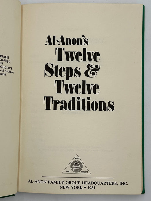 Al-Anon's Twelve Steps & Twelve Traditions - First Printing from 1981 - ODJ