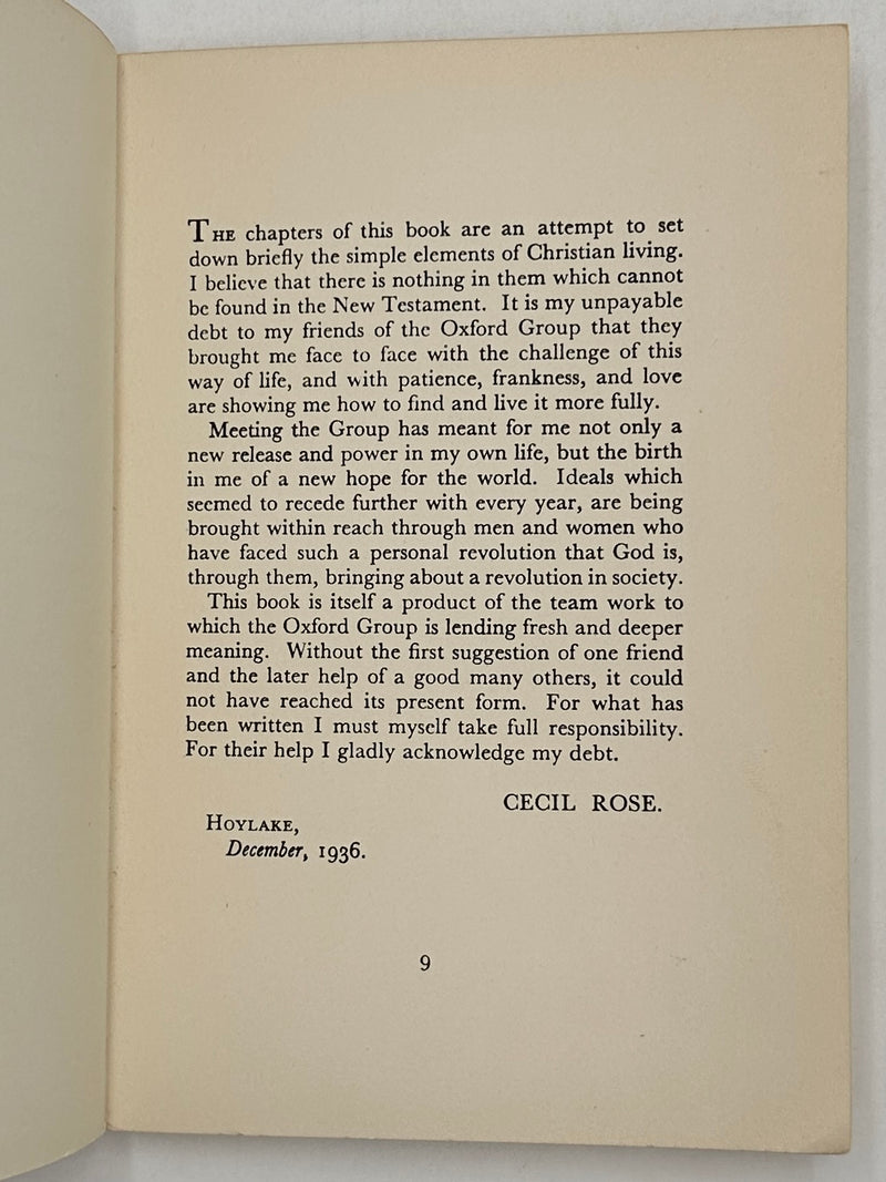 When Man Listens by Cecil Rose - 4th Printing from 1939