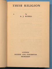Their Religion by A.J. Russell - First Printing from 1934 Recovery Collectibles