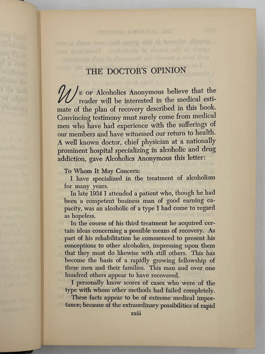 Alcoholics Anonymous Second Edition First Printing from 1955 - RDJ