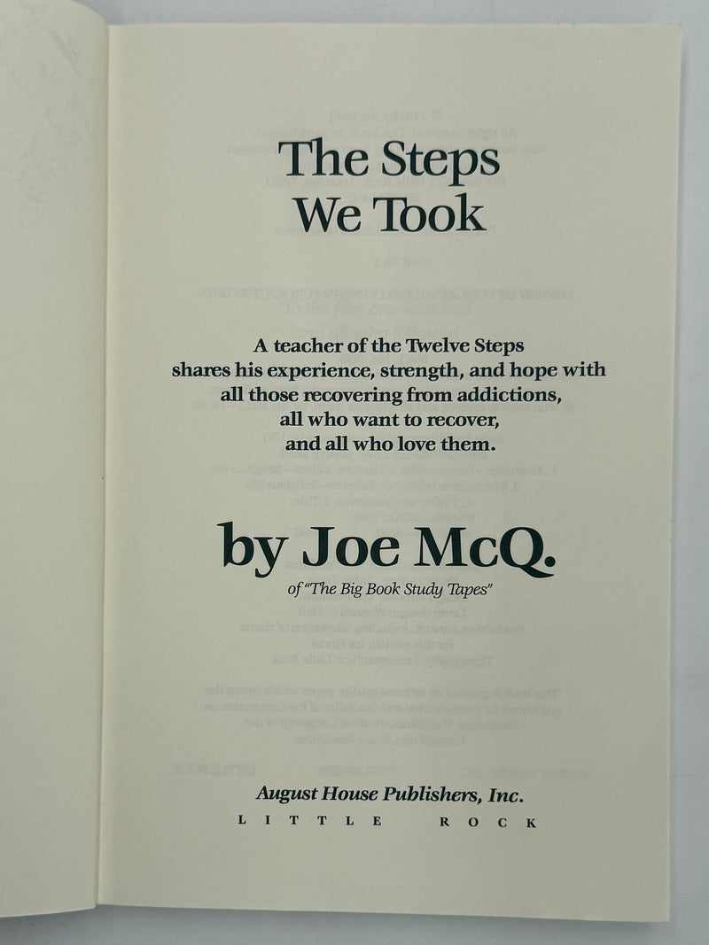 The Steps We Took by Joe McQ. - 5th Printing