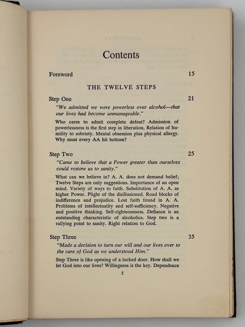 Twelve Steps and Twelve Traditions — First Edition, Second Printing (1960) Harper & Brothers Issue — Original Dust Jacket