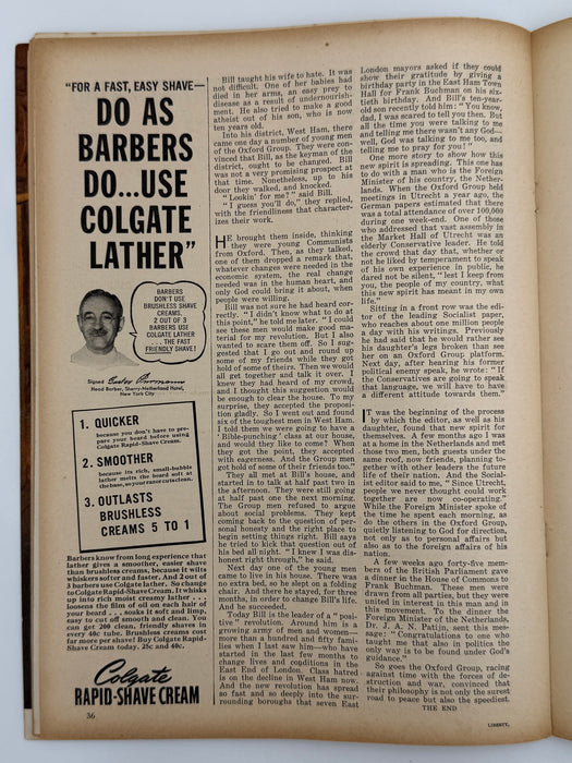 Liberty Magazine from November 1938 - Will the Movement Bring Peace to Europe
