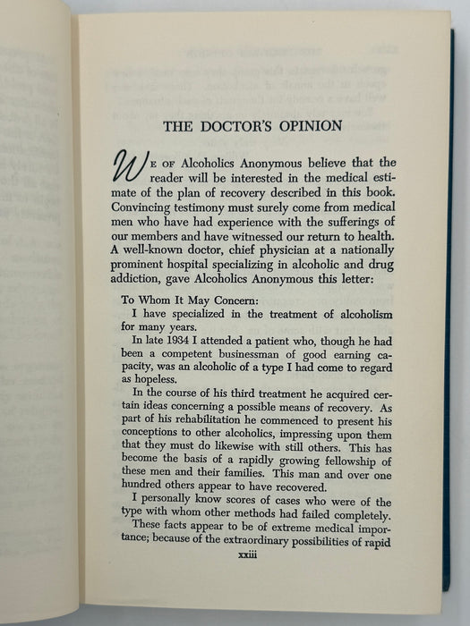 Alcoholics Anonymous Second Edition 15th Printing from 1973 - ODJ