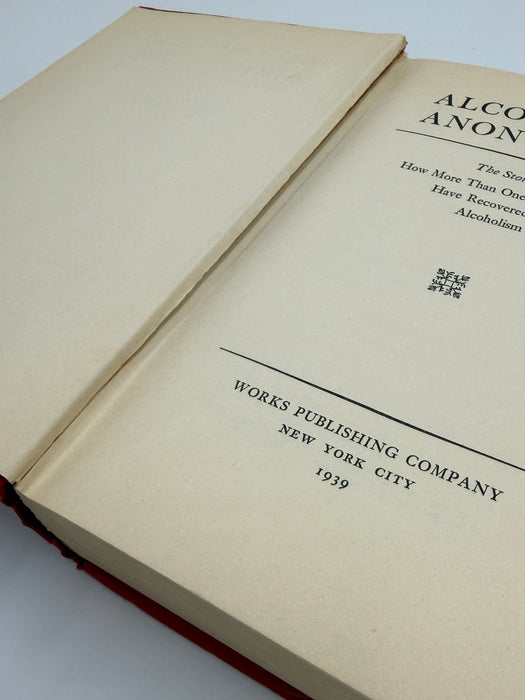 Signed by Nell Wing - Alcoholics Anonymous — First Edition, First Printing (1939) | Reproduction Dust Jacket