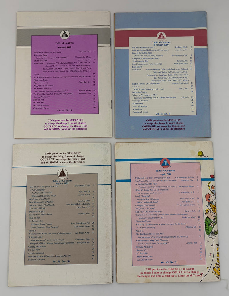 AA Grapevine Complete Set 1989