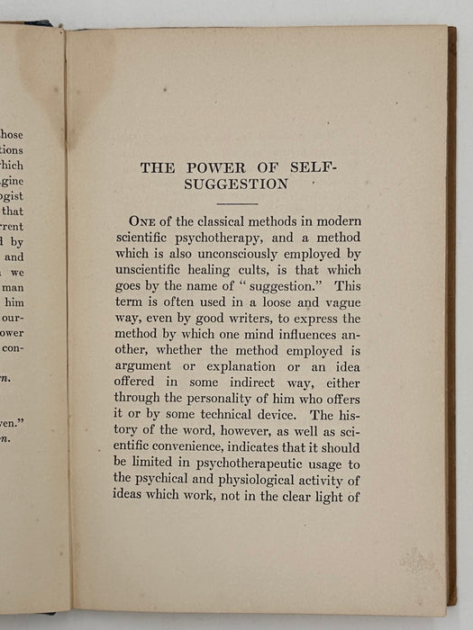 The Power of Self-Suggestion by Samuel McComb - 1909