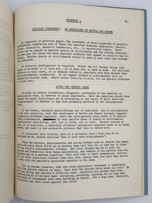 The Vitamin B-3 Therapy Communications - Signed by Bill W. & Dr. Abram Hoffer