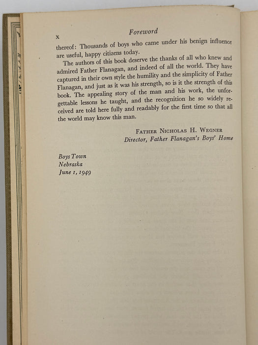 Father Flanagan of Boys Town by Fulton Oursler and Will Oursler