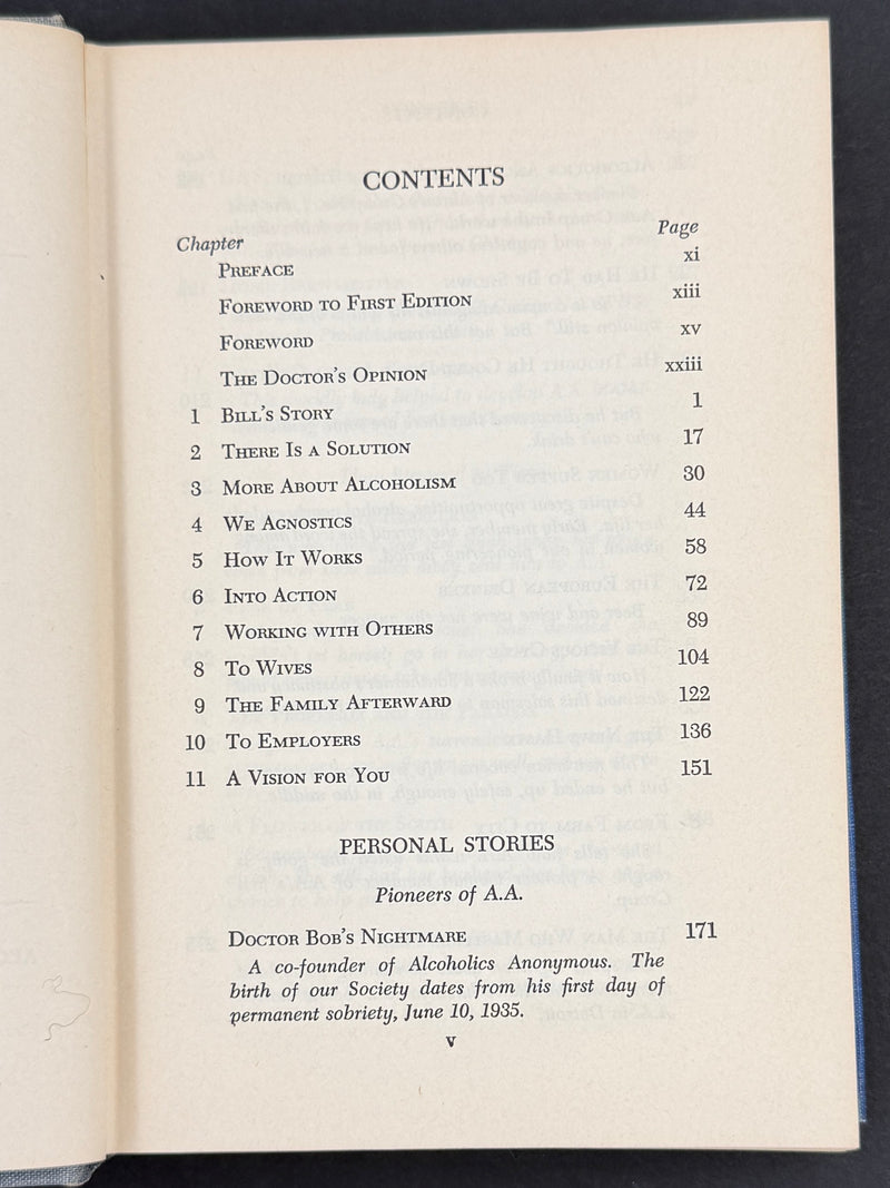 Alcoholics Anonymous — Second Edition, Fourth Printing — 1960