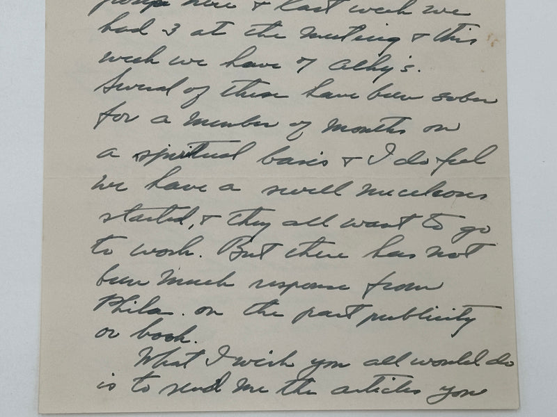 Handwritten Letter from Jim Burwell to Clarence Snyder - 1940 West Coast Collection