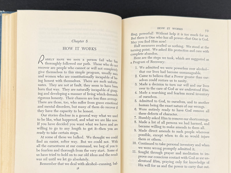 Alcoholics Anonymous — Second Edition, Third Printing (1959) — Reproduction Dust Jacket