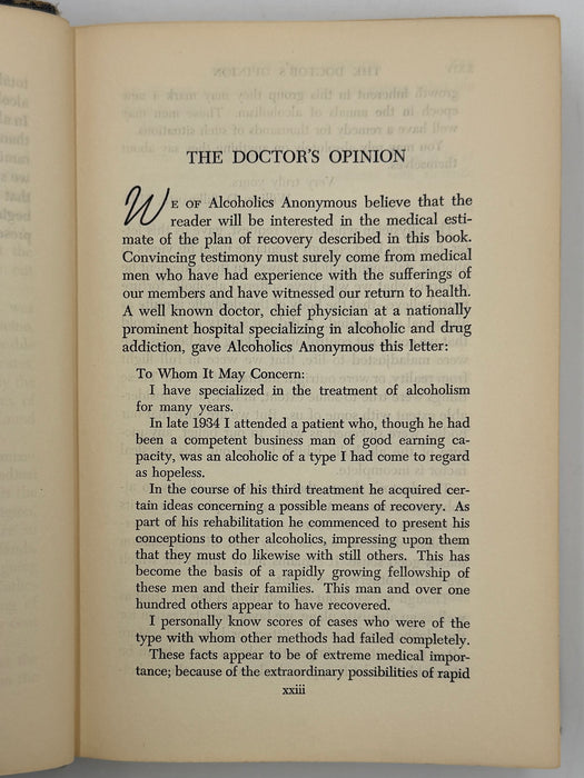 Alcoholics Anonymous Second Edition First Printing from 1955 - RDJ