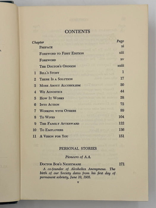 Alcoholics Anonymous Second Edition 3rd Printing with RDJ